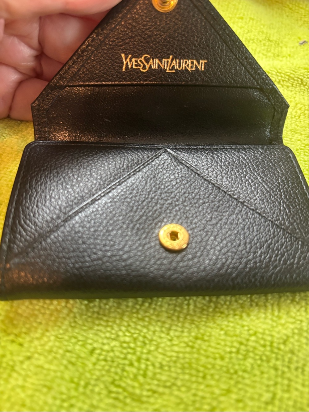 Rare Vintage Yves Saint Laurent Envelope Key Case / Mini Wallet Excellent Cond - Picture 5 of 7